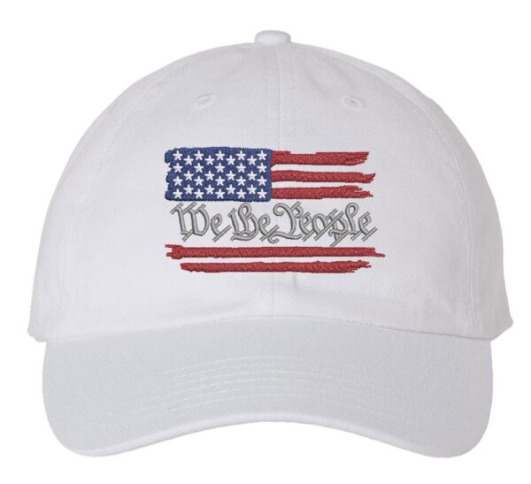 We The People Flag Baseball Cap, American Flag Hat, US Constitution Hat, Gift For Patriot - Image 2