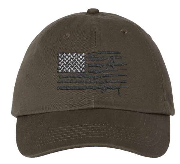 Rifle American Flag Baseball Cap, 2nd Amendment Support Hat, Second Amendment Cap, Gift for Patriot, Embroidered - Image 6