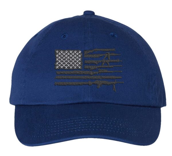 Rifle American Flag Baseball Cap, 2nd Amendment Support Hat, Second Amendment Cap, Gift for Patriot, Embroidered - Image 5