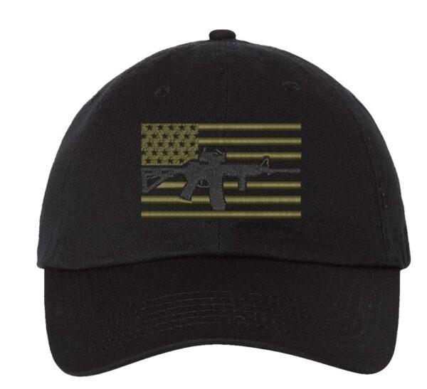 2nd Amendment Support Baseball Cap, Constitution Support Cap, AR-15 American Flag Hat,  Second Amendment Hat, Gift For Patriot - Image 8