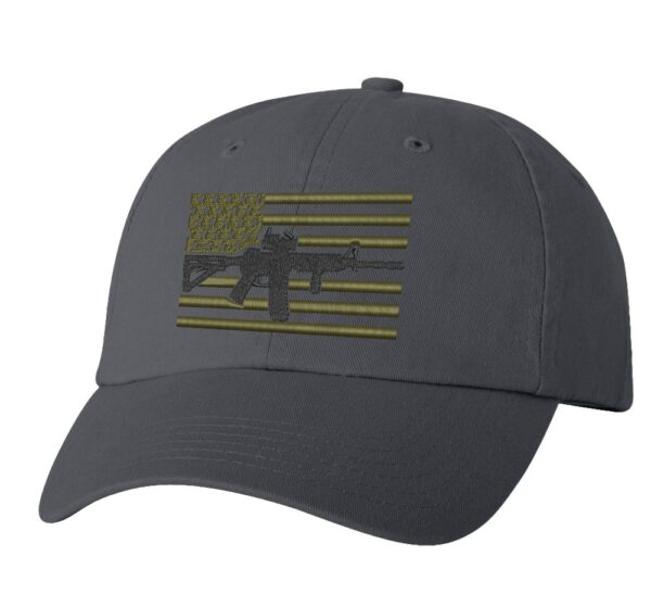 2nd Amendment Support Baseball Cap, Constitution Support Cap, AR-15 American Flag Hat,  Second Amendment Hat, Gift For Patriot - Image 3