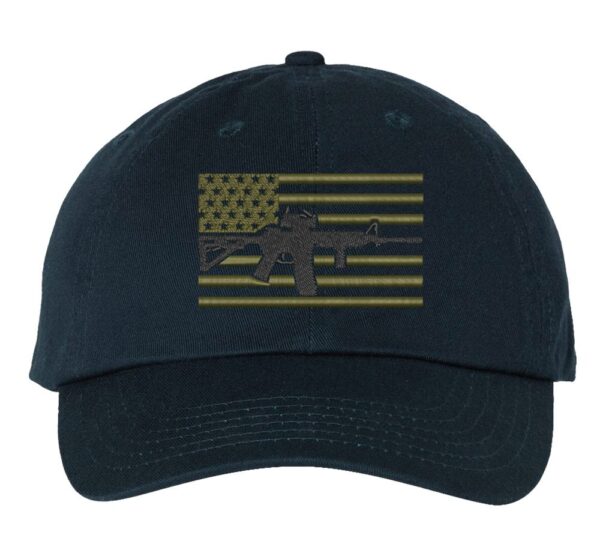 2nd Amendment Support Baseball Cap, Constitution Support Cap, AR-15 American Flag Hat,  Second Amendment Hat, Gift For Patriot - Image 2