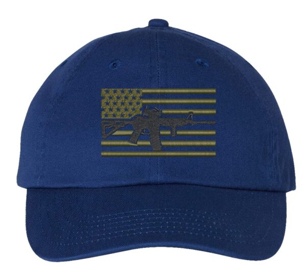 2nd Amendment Support Baseball Cap, Constitution Support Cap, AR-15 American Flag Hat,  Second Amendment Hat, Gift For Patriot - Image 6