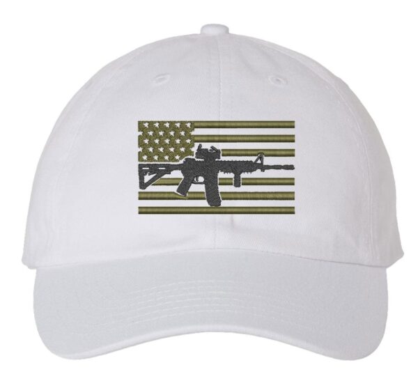 2nd Amendment Support Baseball Cap, Constitution Support Cap, AR-15 American Flag Hat,  Second Amendment Hat, Gift For Patriot - Image 4