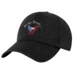 Patriotic Eagle Baseball Cap – We The People Embroidered American Flag Dad Hat in Black