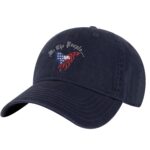We The People cap with eagle and American flag embroidery on strapback hat