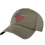 American Flag Eagle Hat – Embroidered Bald Eagle Head in Red, White & Blue – Patriotic Dad Cap