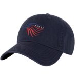 American Flag Eagle Hat – Embroidered Bald Eagle Head in Red, White & Blue – Patriotic Dad Cap