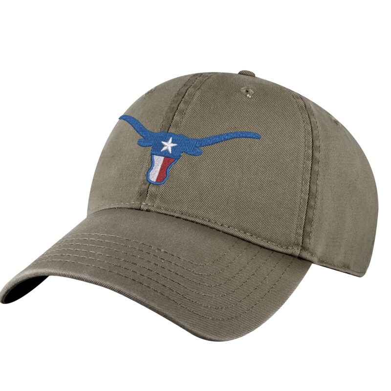 Texas Longhorn Baseball Cap – Embroidered Bull & TX Flag Design – Adjustable Cotton Dad Hat