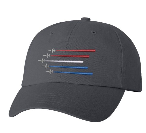 Air Force Airplanes Baseball Cap, Navy Aircrafts Hat, USAF Hat, USA Aviation Pride Hat, Red White & Blue Trails Hat - Image 8
