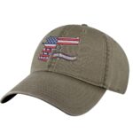 2nd Amendment Hat featuring embroidered pistol and American flag design