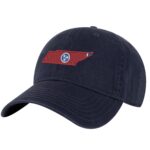 Tennessee Tri-Star Baseball Hat - TN State Outline Cap - Volunteer State Dad Hat