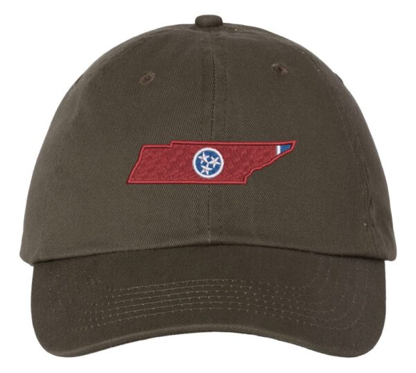 Tennessee Outline With Tri-Star Baseball Hat - Image 3