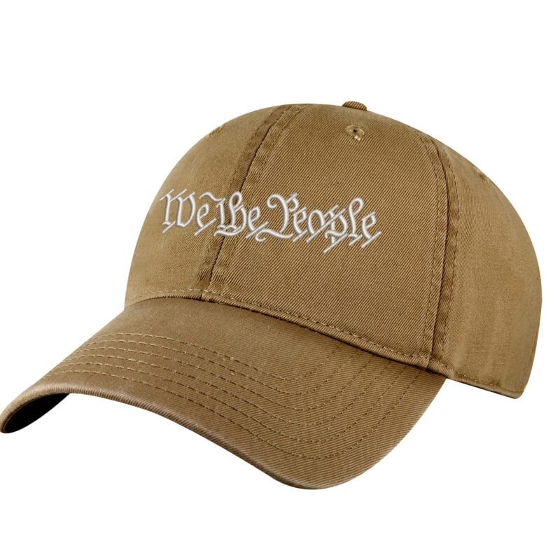 We The People Baseball Cap - Embroidered Patriotic Dad Hat in Navy Blue - American Flag Colors
