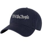 We The People Baseball Cap - Embroidered Patriotic Dad Hat in Navy Blue - American Flag Colors