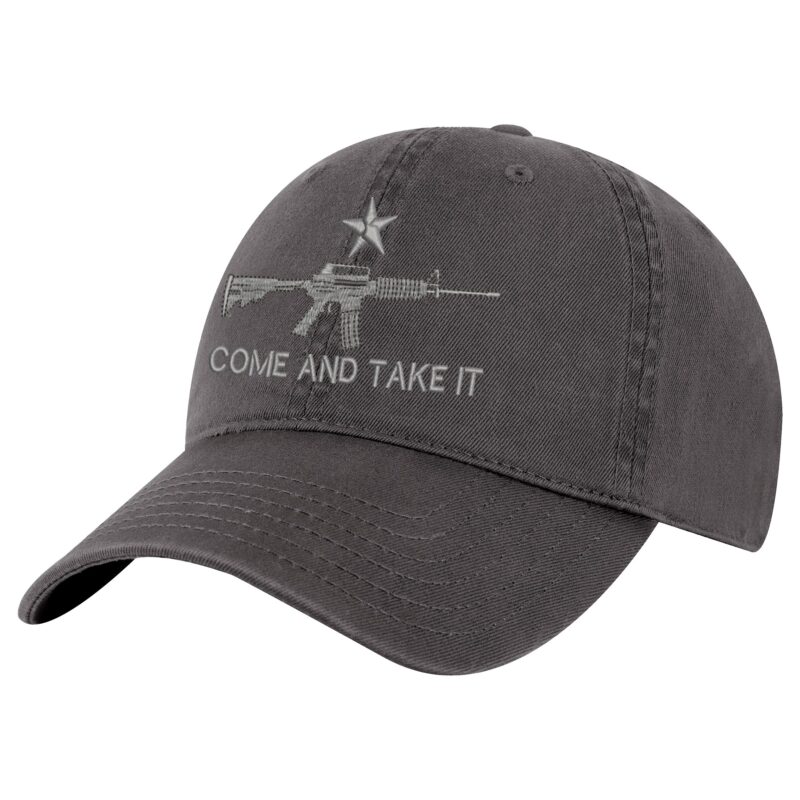 Come and Take It Hat - Embroidered AR-15 and Slogan - 2A Patriotic Baseball Cap