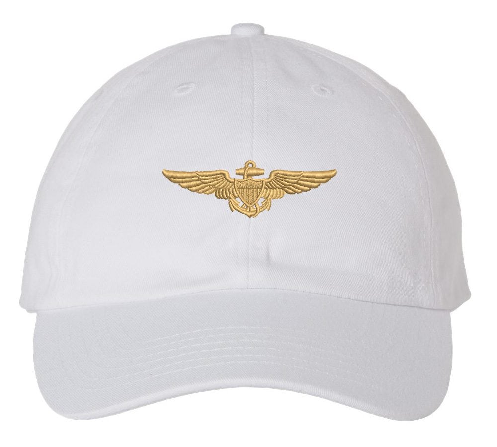 Navy Aviator Pilot Wings Baseball Hat