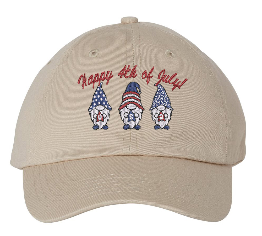 Happy 4th Of July Gnomes Baseball Hat