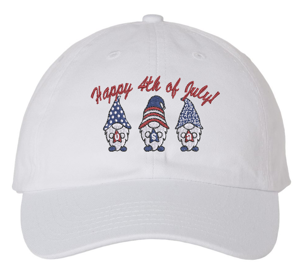 Happy 4th Of July Gnomes Baseball Hat