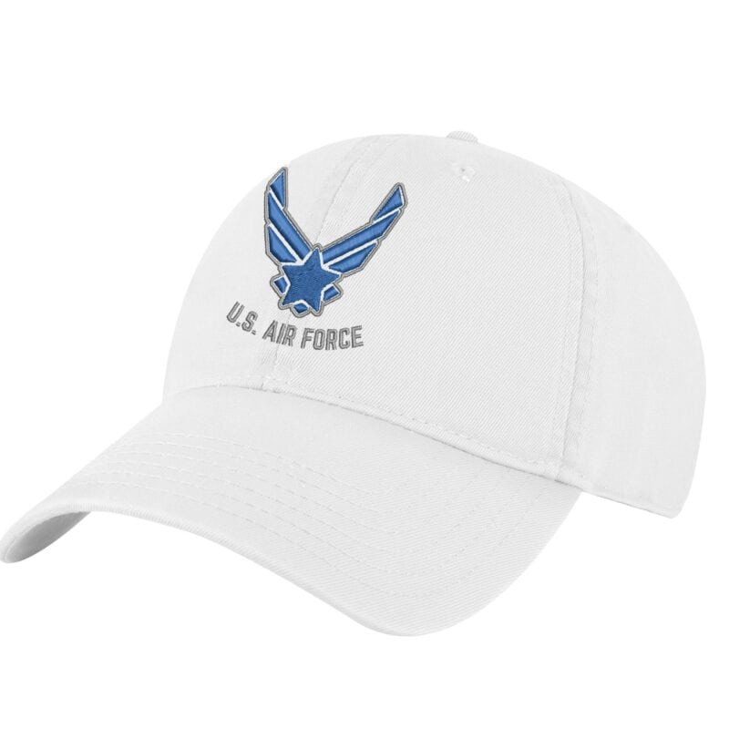 US Air Force Baseball Cap - Embroidered Military Logo Hat with Adjustable Strapback