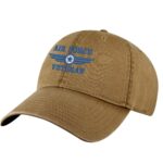 US Air Force Veteran Baseball Cap - Embroidered USAF Logo and Veteran Text - Adjustable Military Hat