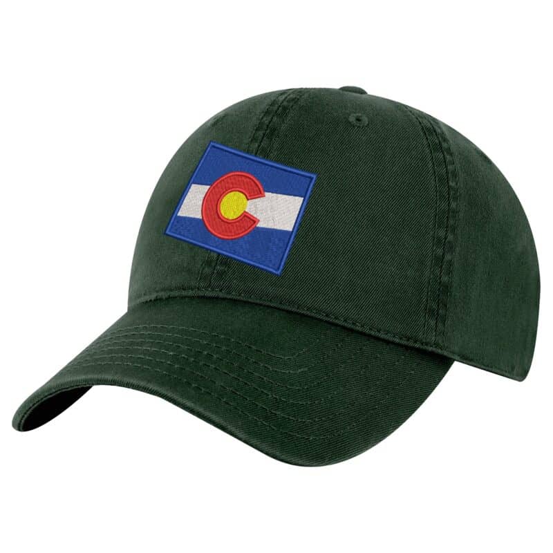 Colorado Flag Baseball Cap with embroidered state flag and structured 6-panel design