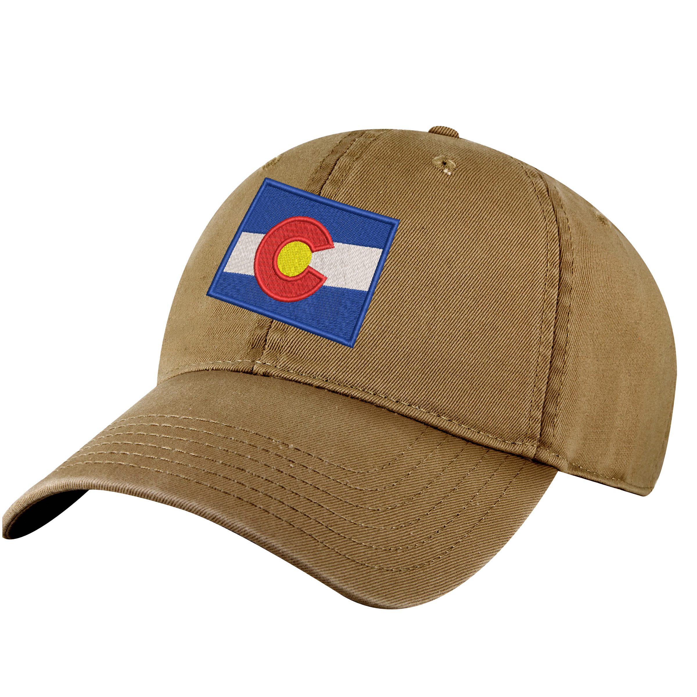 Colorado Flag Baseball Cap - Embroidered State Flag Design - Adjustable Dad Hat for Hiking & Everyday