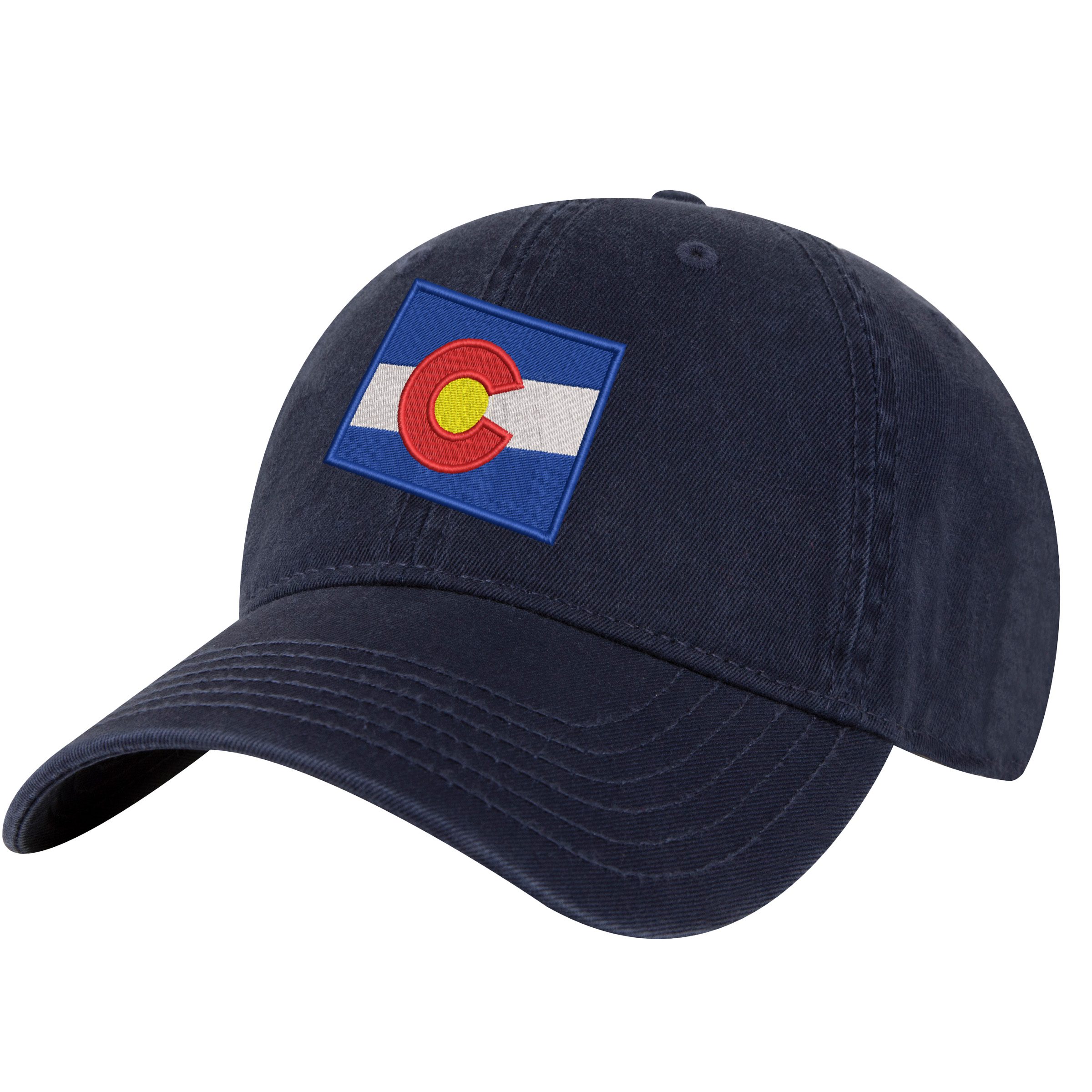Colorado Flag Baseball Cap - Embroidered State Flag Design - Adjustable Dad Hat for Hiking & Everyday
