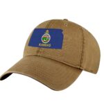 Kansas Flag Baseball Cap - Embroidered Sunflower State Design - Adjustable Dad Hat for Outdoors & Everyday