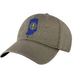 Indiana Flag Baseball Cap - Embroidered Hoosier State Design - Adjustable Dad Hat for Outdoors & Everyday