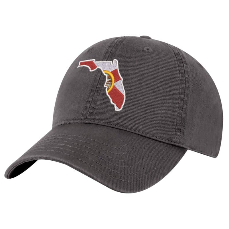 Florida Flag Baseball Cap – Embroidered Sunshine State Design – Adjustable Beach & Outdoor Hat