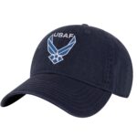 US Air Force Baseball Cap with embroidered USAF logo in Air Force blue