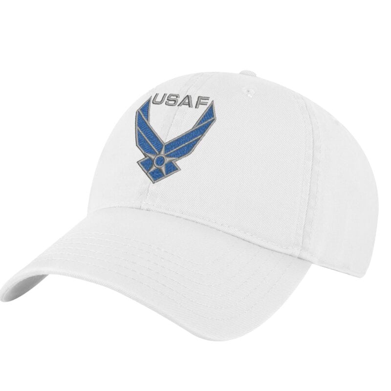 US Air Force Baseball Cap - Embroidered Official Logo Military Hat in Air Force Blue