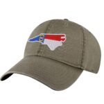 North Carolina Flag Baseball Cap - Embroidered Tar Heel State Design - Adjustable Dad Hat for Outdoors & Game Days