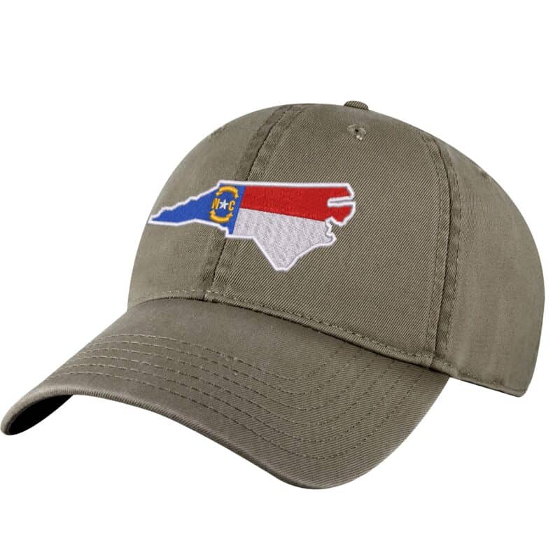 North Carolina Flag Baseball Cap - Embroidered Tar Heel State Design - Adjustable Dad Hat for Outdoors & Game Days