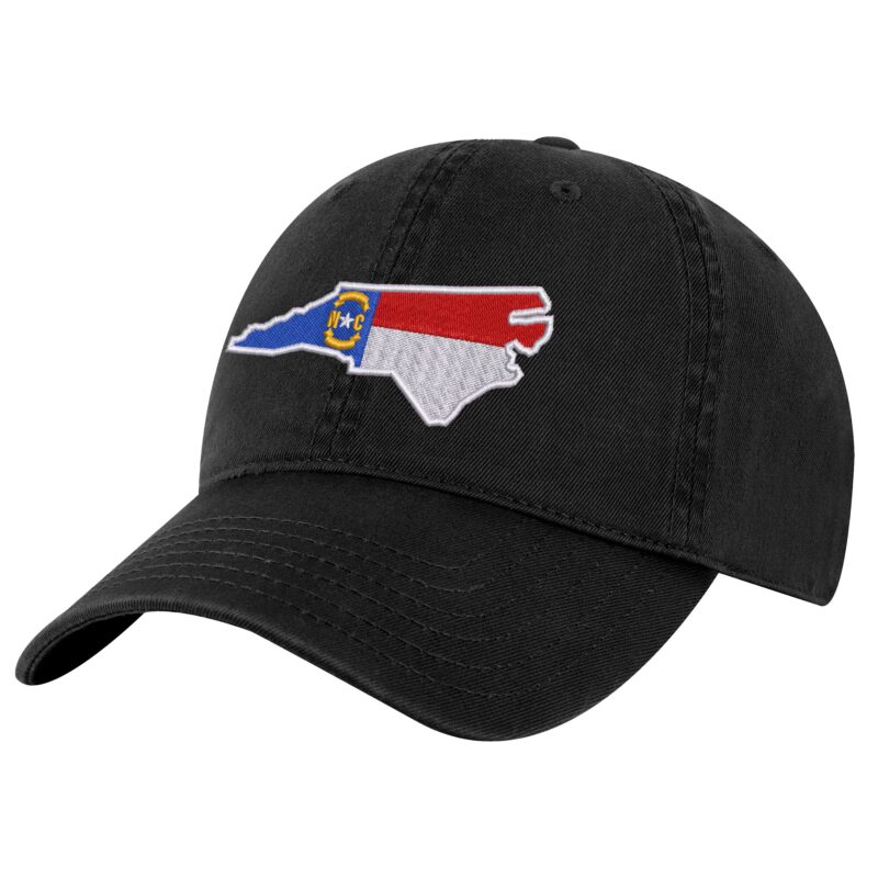 North Carolina Flag Baseball Cap - Embroidered Tar Heel State Design - Adjustable Dad Hat for Outdoors & Game Days