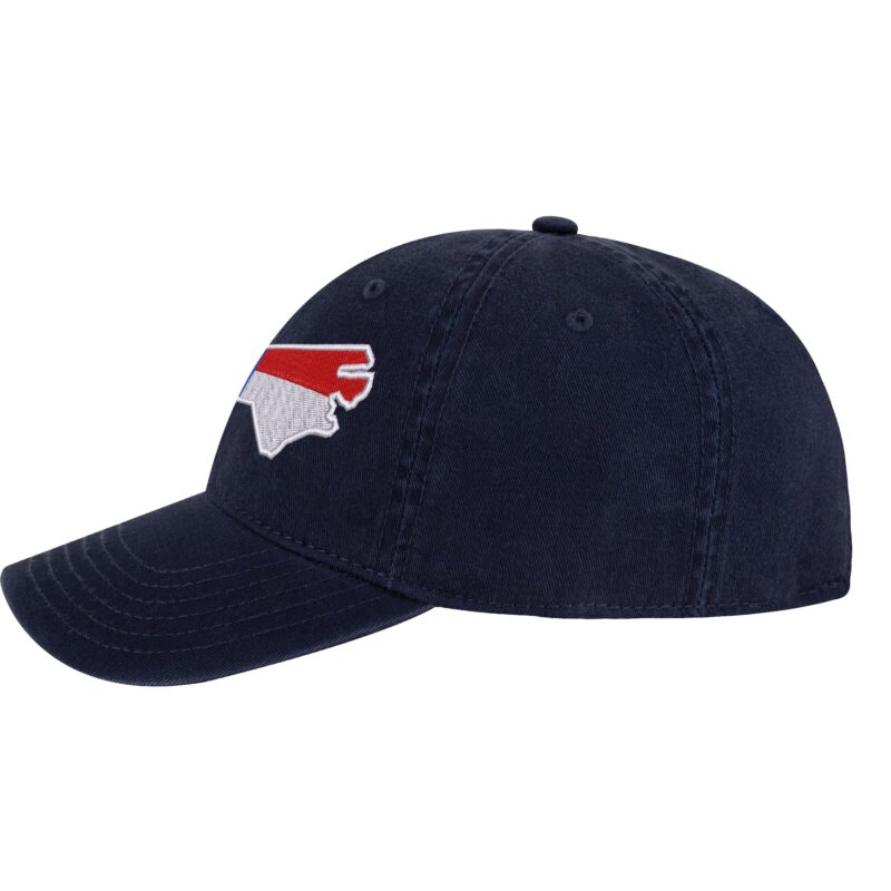 North Carolina Flag Baseball Cap - Embroidered Tar Heel State Design - Adjustable Dad Hat for Outdoors & Game Days