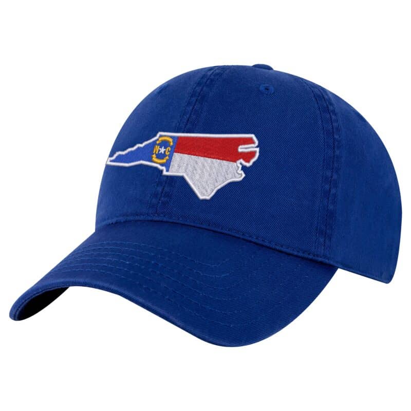 North Carolina Flag Baseball Cap - Embroidered Tar Heel State Design - Adjustable Dad Hat for Outdoors & Game Days