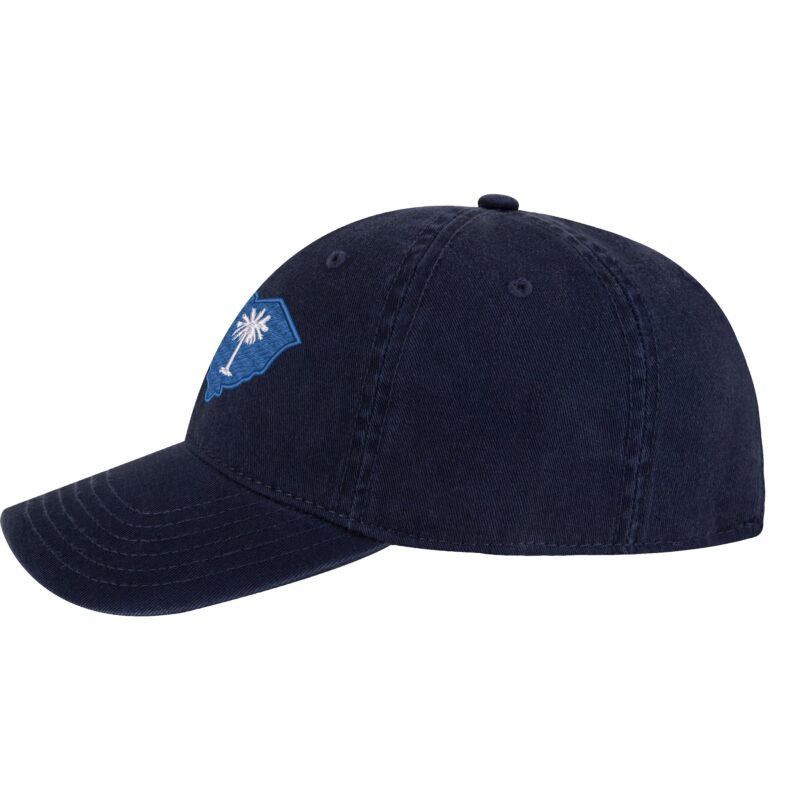 South Carolina Flag Baseball Cap - Embroidered Palmetto State Design - Adjustable Dad Hat for Beach & Southern Style