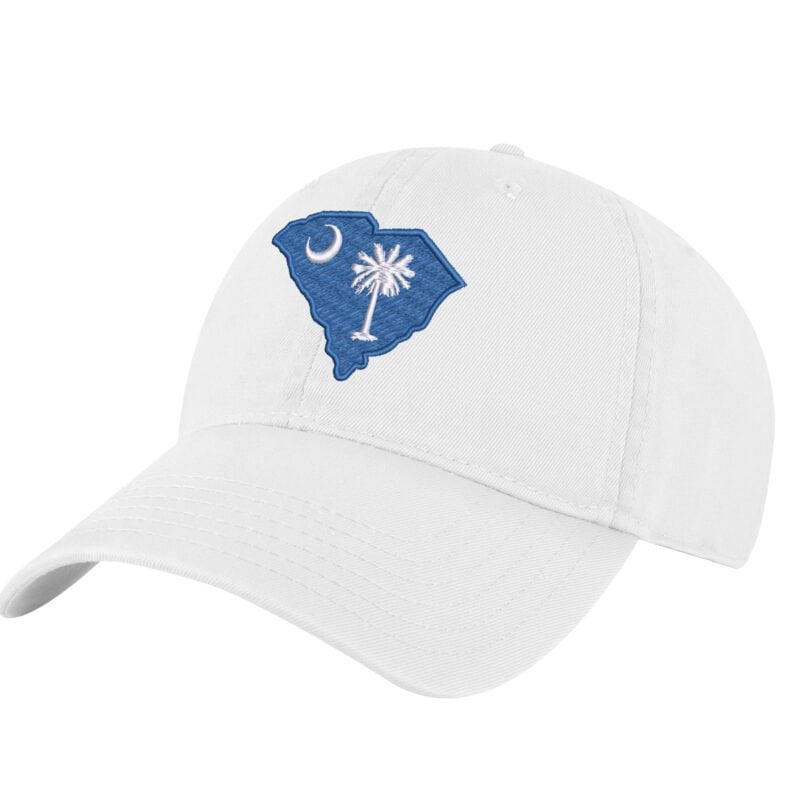 South Carolina Flag Baseball Cap - Embroidered Palmetto State Design - Adjustable Dad Hat for Beach & Southern Style