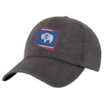 Wyoming Flag Baseball Cap – Embroidered Cowboy State Design – Adjustable Western Dad Hat