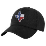 Texas Flag Baseball Cap with embroidered Lone Star State flag and adjustable strapback