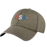 USA Baseball Cap - Embroidered Patriotic American Flag Hat - Adjustable Dad Cap for Everyday Wear