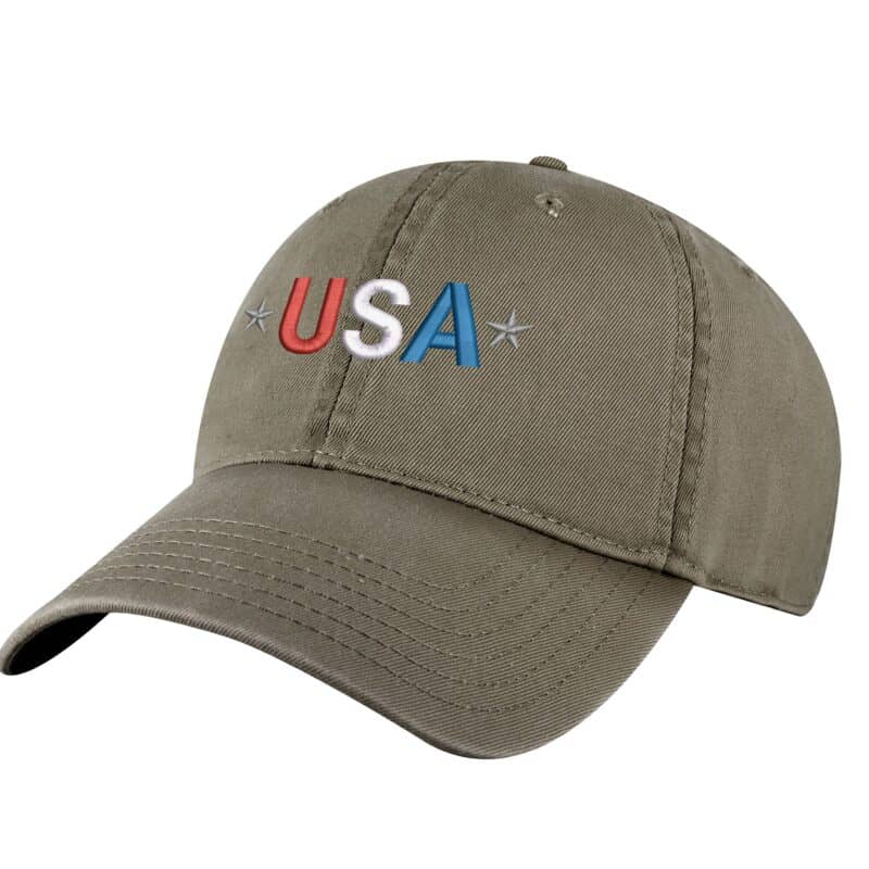 USA Baseball Cap - Embroidered Patriotic American Flag Hat - Adjustable Dad Cap for Everyday Wear