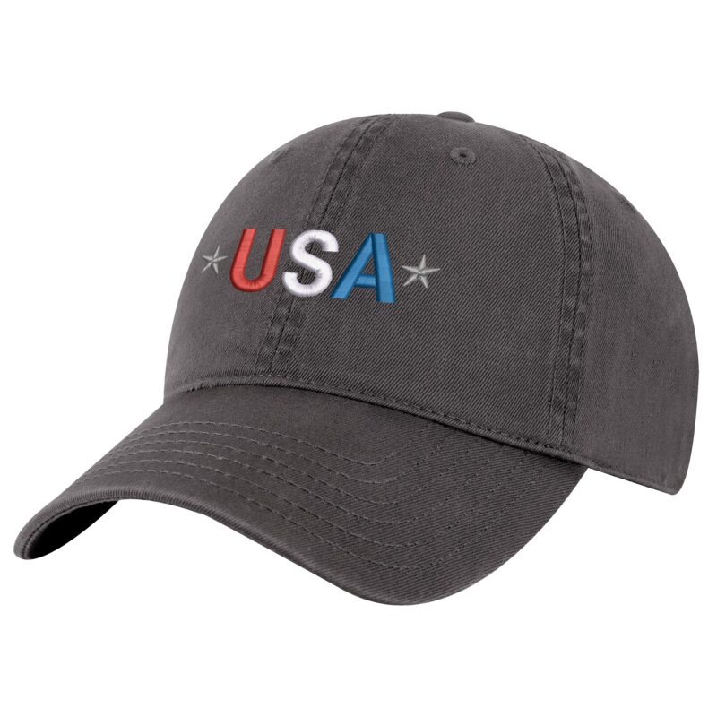 USA Baseball Cap - Embroidered Patriotic American Flag Hat - Adjustable Dad Cap for Everyday Wear