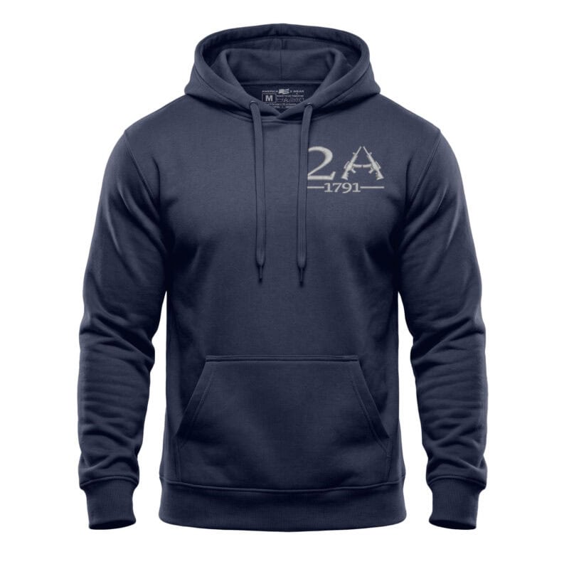 Hooded sweatshirt with American patriotic design, perfect for casual wear and showing national pride.