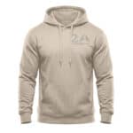 Beige hoodie with 1791 and gun rights embroidery for patriotic Americans.