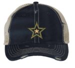 Military Army Star Distressed Truckers Hat