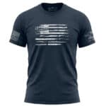 Bullet flag t-shirt with American flag made from bullets and ammunition - 2nd Amendment patriotic shirt for gun rights supporters