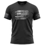 Bullet flag t-shirt with American flag made from bullets and ammunition - 2nd Amendment patriotic shirt for gun rights supporters